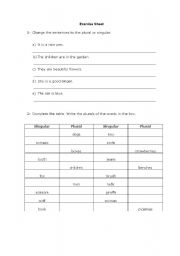 English worksheet: Articles