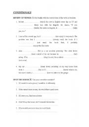 English worksheet: Conditionals