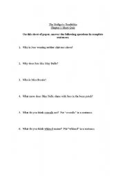 English Worksheet: 