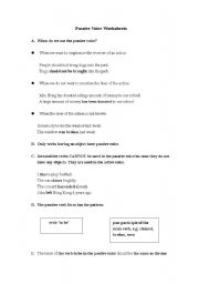 English worksheet: Passive Voice Exericse 