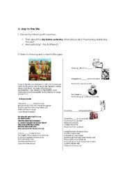 English Worksheet: A Day in the Life - Past Perfect 