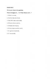 English Worksheet: First conditional