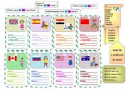 English Worksheet: COUNTRIES AND LANGUAGES