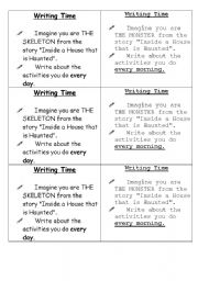 English Worksheet: Writing time