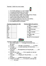 English Worksheet: Past Simple