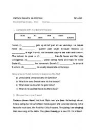 English Worksheet: Activities 