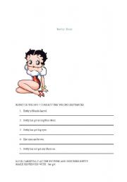 English Worksheet: betty boop