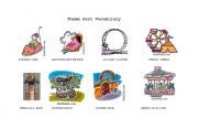 English Worksheet: theme park