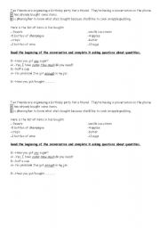 English worksheet: practise questions and answers about quantity