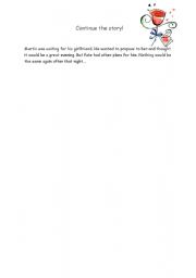 English Worksheet: Continue the story!