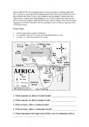 English Worksheet: frica