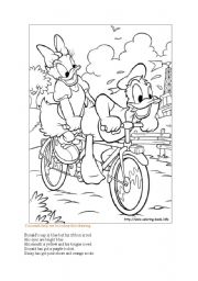 English Worksheet: colour drawing