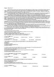 English Worksheet: Reading Worksheet