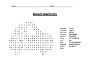 Cars wordsearch