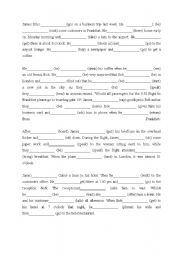 English Worksheet: Past simple or continuous