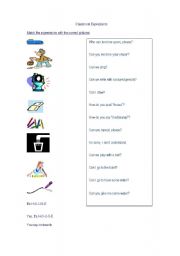 English worksheet: Classroom Language