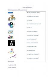 English Worksheet: Classroom Language