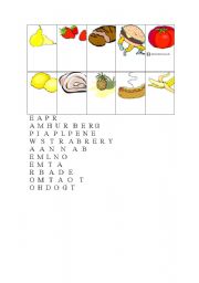 English worksheet: FOOD FOR KIDS