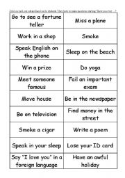 English Worksheet: Have you ever..?