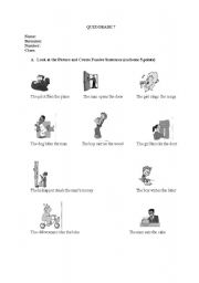 English worksheet: simple present tense