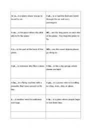 English Worksheet: Airport Quiz Help