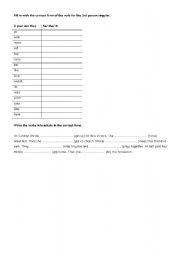 English Worksheet: PRESENT SIMPLE AFFIRMATIVE SENTENCES