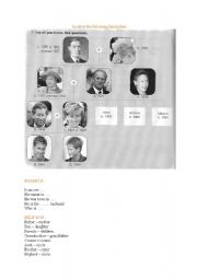 English Worksheet: royal family tree