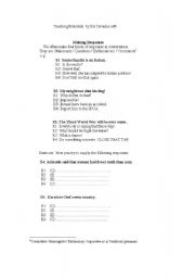 English Worksheet: Aids to Speaking