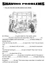 English Worksheet: SIMPLE PAST STORY GAP FILL (PART 15)