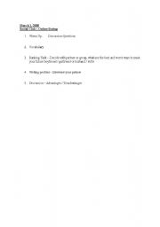 English Worksheet: Online Dating Discussion Activity!