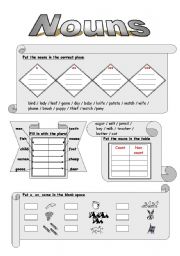 English Worksheet: Nouns