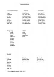 English Worksheet: Present Simple