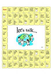 English Worksheet: Lets talk