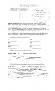 English Worksheet: Elementary my Dear Watson!