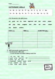 English Worksheet: Dictionary Skills