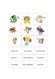 English Worksheet: matching race