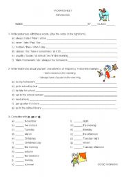 Worksheet - Revisions