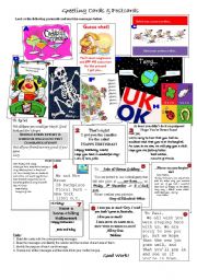 English Worksheet: Greetings & Postcards