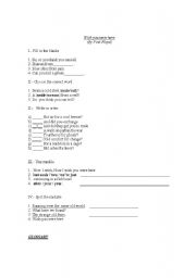 English worksheet: Listening 