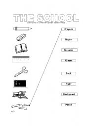 English Worksheet: The School