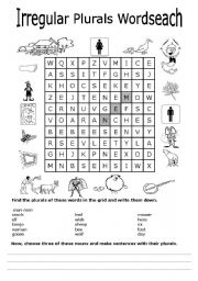 English Worksheet: The Plural of Nouns