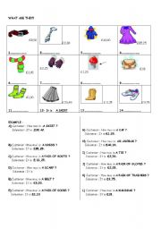 English Worksheet: how much is it