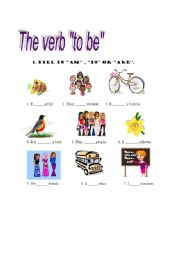 English Worksheet: The verb to be