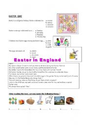 English Worksheet: EASTER