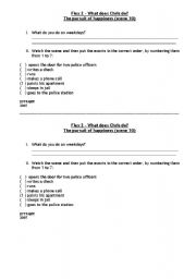 English Worksheet: What does Chris do