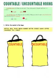 Countable - Uncountable nouns