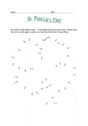 English Worksheet: St. Patricks Day Clover