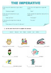 English Worksheet: the imperative