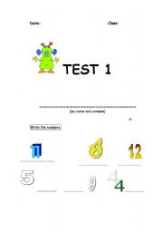 English Worksheet: GENERAL TEST