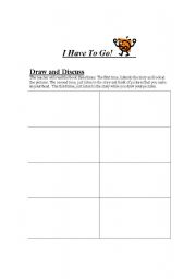 English Worksheet: I Have to Go